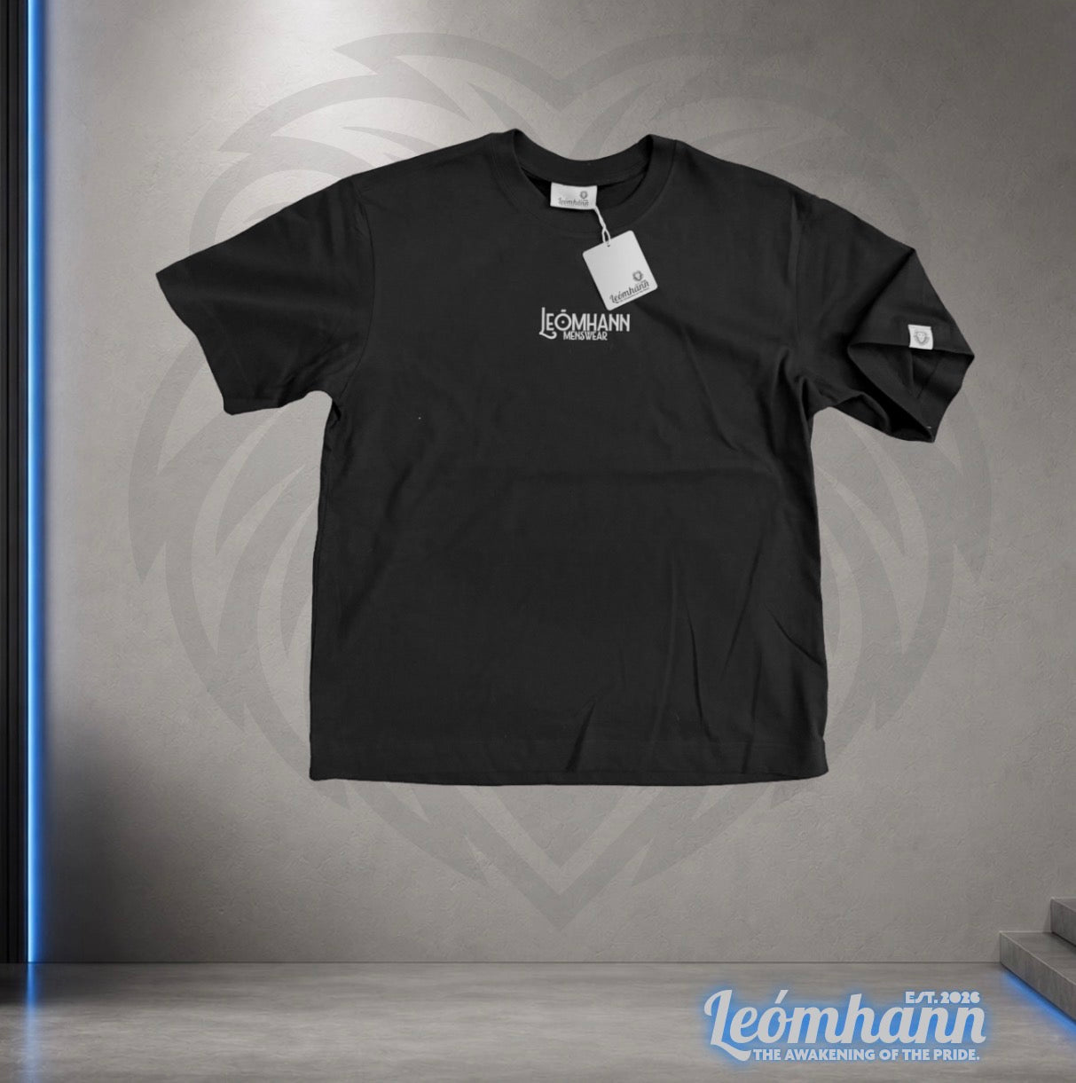 Leómhann Menswear Originals Black Box Tee