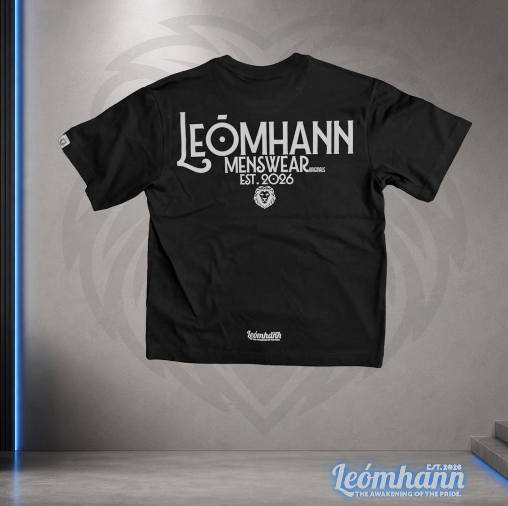 Leómhann Menswear Originals Black Box Tee