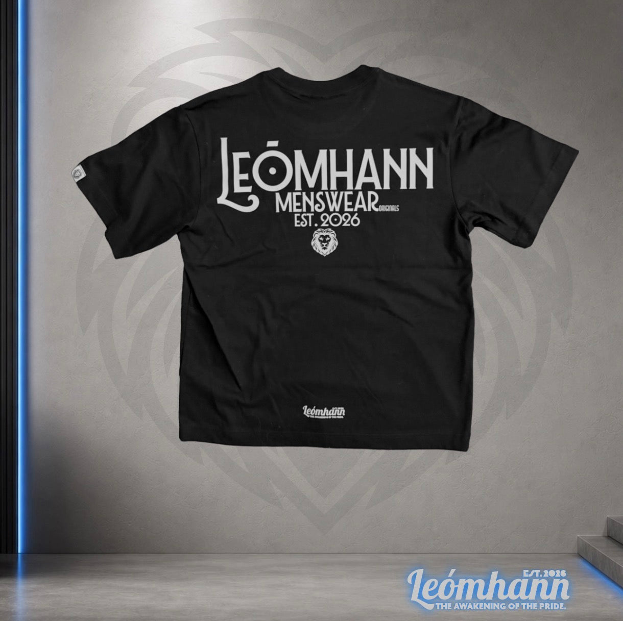 Leómhann Menswear Originals Black Box Tee