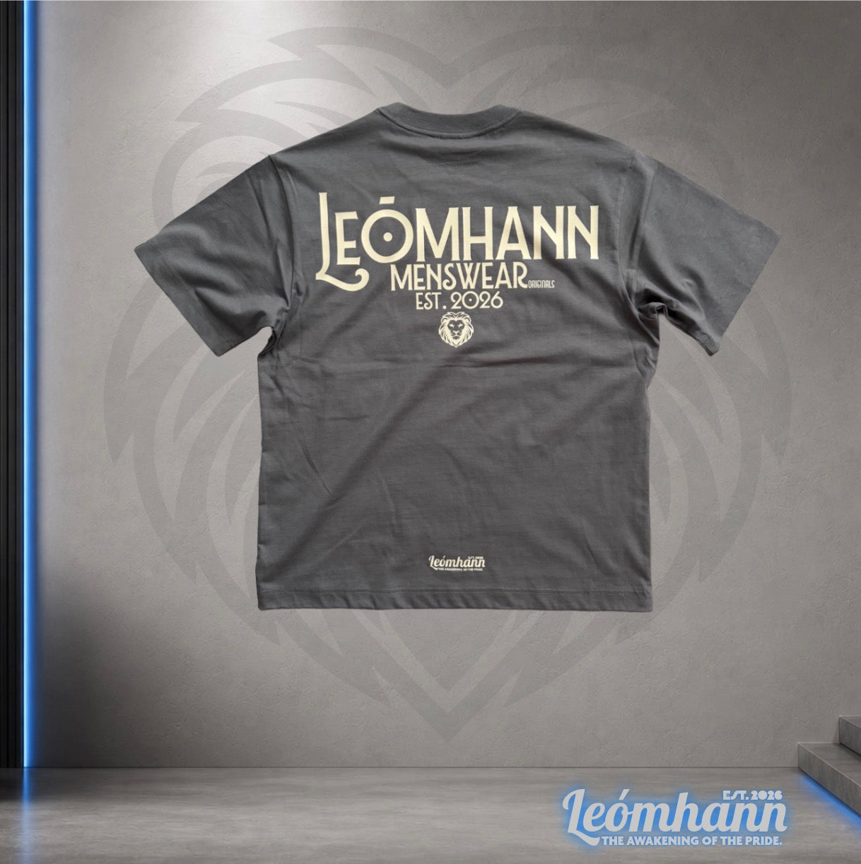 Leómhann Menswear Originals Shadow Box Tee